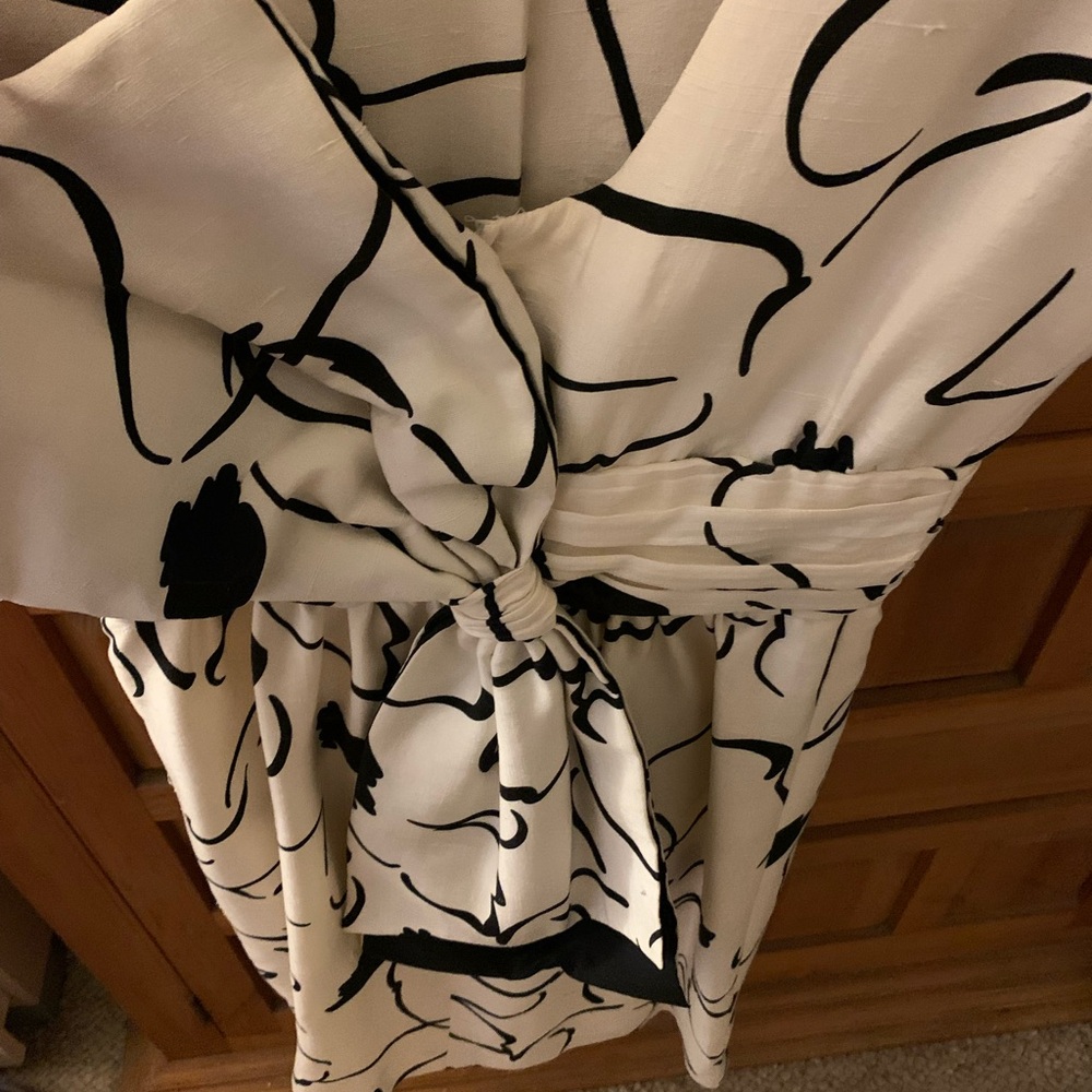 Elegant Black and White Women's Dress